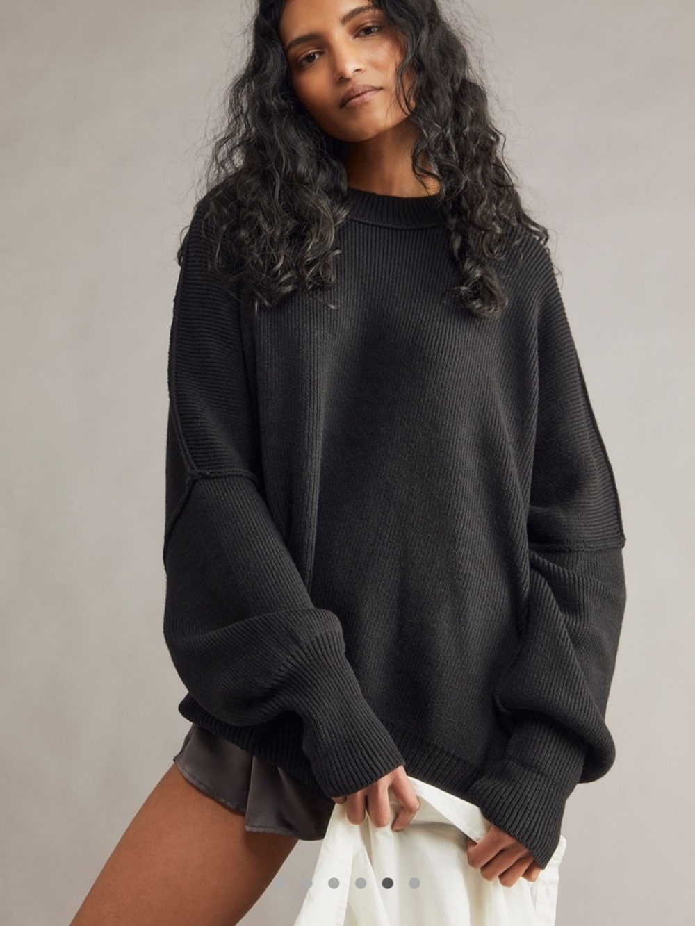 Free people easy street tunic black size small